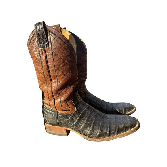 Rod Patrick Caiman Belly Black Western Boot - Women’s 10AA - Picture 3 of 8